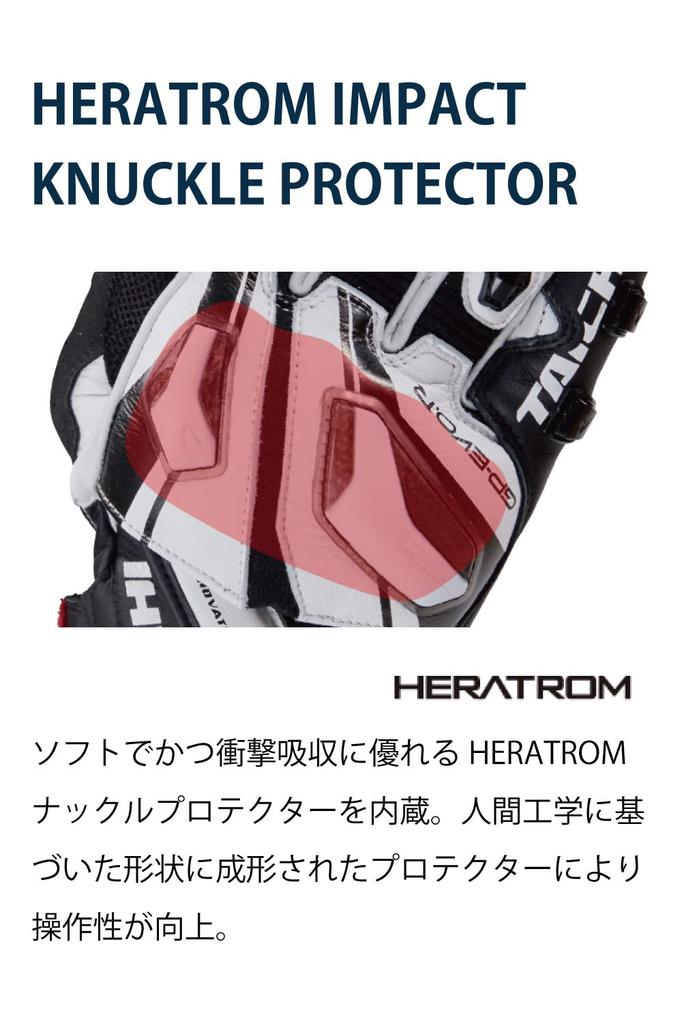 RS TAICHI Гоночные перчатки с протектором CE Уровень 1 Шоссейные гонки Черные XL GP-EVO.R Встроенные [NXT055]