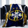 Brazilian Football Federation Printed Throws Blanket Soft Flannel Blankets for Couch Bed Gifts for Men Women Picnic blanket Christmas gifts