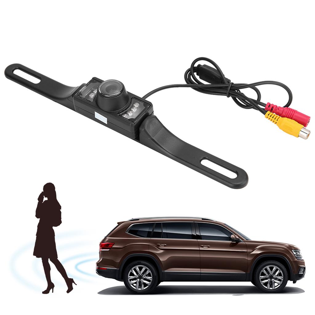 HD Водонепроницаемая светодиодная камера заднего вида для парковки в рамке номерного знака автомобиля