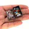 Miniature Sewing Box Toy Model 1:12 Dollhouse Accessories Pretend Play Delicate Details Die-cast Metal Mini Work Box for Kids