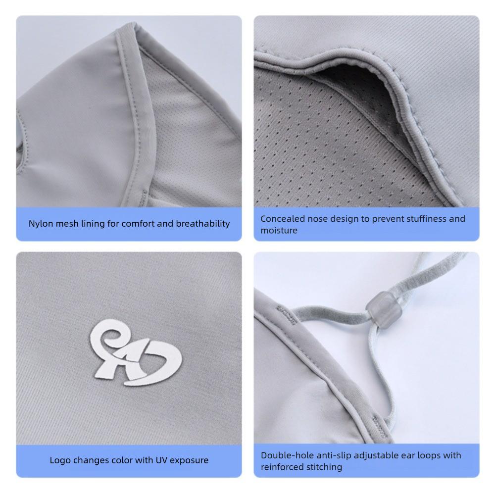 Elastic Ice Silk Mask Breathable Sunscreen Mask Fashion Full Face Mask Women