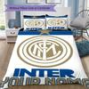 Custom Name Inter Milan Pattern Bedding uilt Set uilt Cover Pillowcase Home Decoration Birthday Gift (1*duvet cover+2*pillowcase without core)