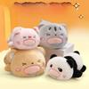 Pig Cat Panda Plushie Toy Cute Cotton Filling Kids Playtime Decoration Bedroom