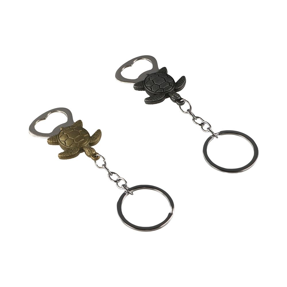 Frog Wolf Turtle Bottle Opener Bronze Color Beer Opener Keychain Metal Lion Keyring Men Boy