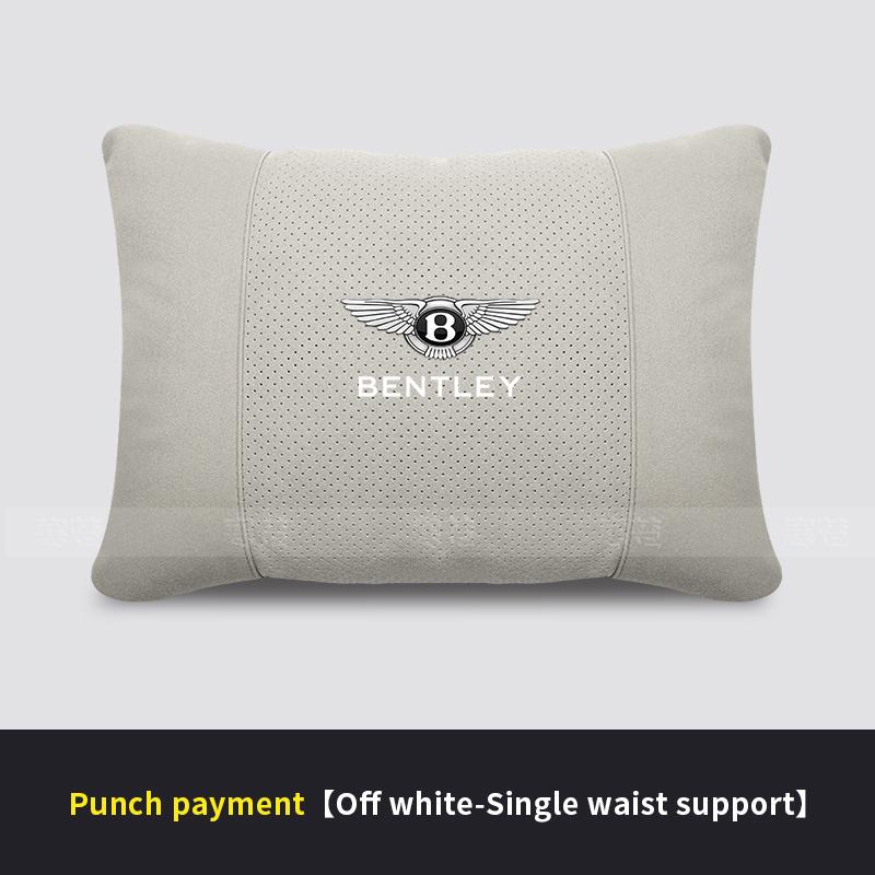 Car Headrest Neck Support Lumbar Cushion Soft Neck Pillow For Bentley Continental GT MULLINER Bentayga Flying Hurtling Spurlogo TH0