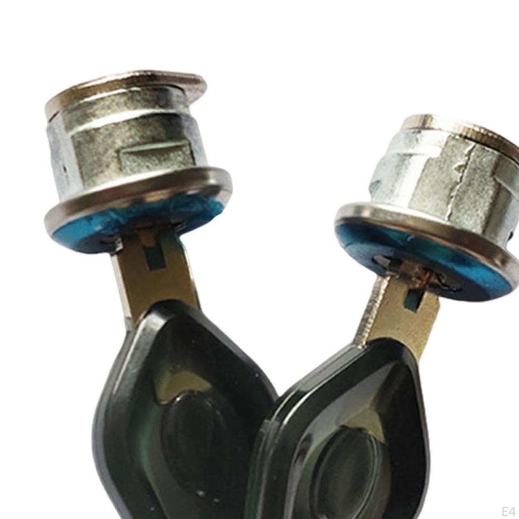 Motorcycle Rear Case Lock Metal for Luggage Carrier with Keys Anti-theft Retrofit Kit