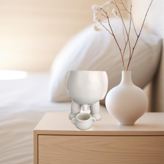 Горшок для мочи Yousheng, горшок для мочи из смолы, забавный горшок для суккулентов с дренажем, новинка, ваза для внутреннего и наружного садового декора