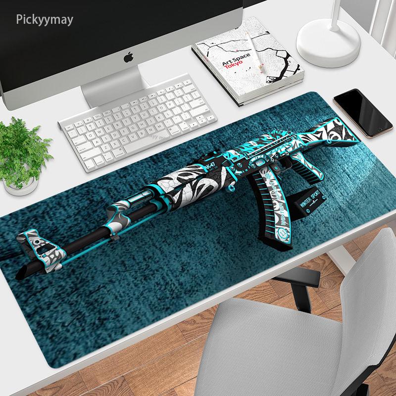 Коврик для мыши CS GO Hd, утолщенный большой коврик для мыши, коврик для мыши с запирающимся краем, резиновый коврик для игровой клавиатуры большого размера, настольные игровые коврики