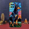 Dachshund Doberman Dog Case For OPPO A54 A74 A94 A98 A78 A79 A16 A76 A96 A5 A9 A17 A77 A15 A52 A72 A53 A57S Cover