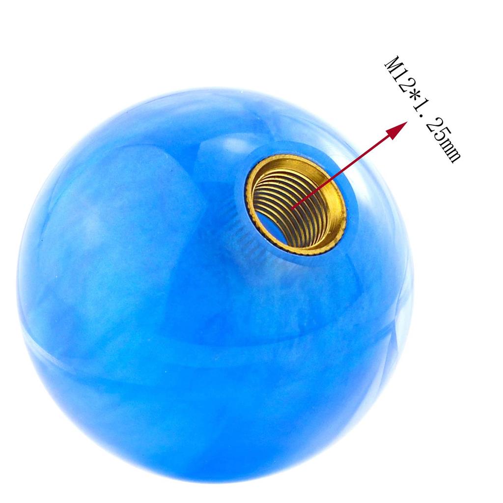 Abfer Ручка рычага переключения передач в форме шара из смолы для автоматического/механического автомобиля, универсальные автомобильные аксессуары, интерьер (синий)