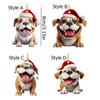2D Dog Hanging Pendant Cartoon Dog Car Ornament Funny Christmas Puppy Ornament  New Year Gift