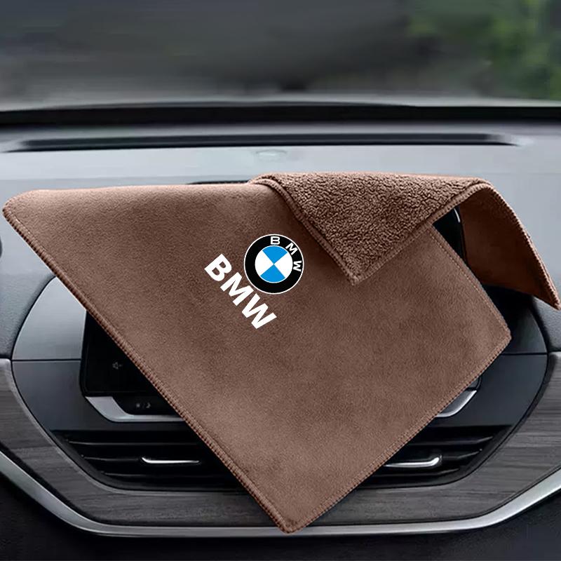 BAGI7 2026 Car Sticker Car Wash Drying Cloth Towel Household Cleaning Cloths Auto For BMW 1  3  5 Series X1 X4 X5 X7 G20 G38 F20 F39 F