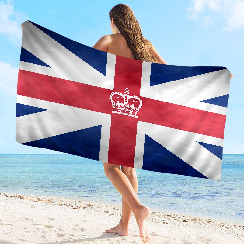 UK England Flag Big Microfiber Beach Towels Quick Dry Towel Sand Beach Towels Pool Towel for Travel Swim Pool Yoga
