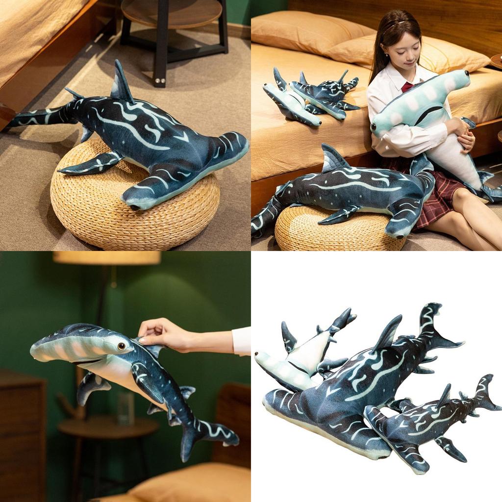 Плюшевая игрушка Морское животное Акула-молот Мягкая подушка Сувенир для Морского музея