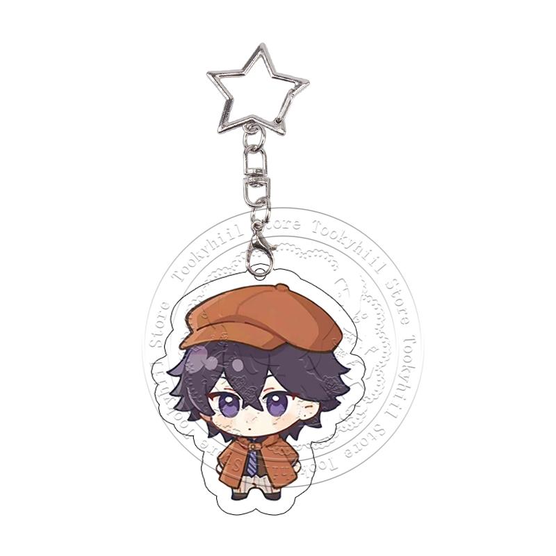 Акриловый брелок Bungo Stray Dogs Дазай Осаму Эдогава Рампо Накадзима Ацуси Милый Изысканный Брелок-подвеска для сумки