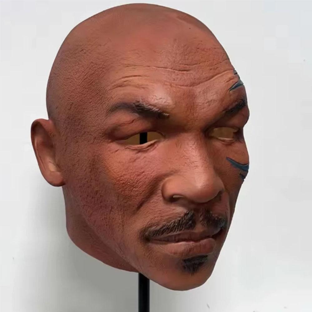 Маска Майка Тайсона на всю голову из латекса для косплея, переодевания и Хэллоуина