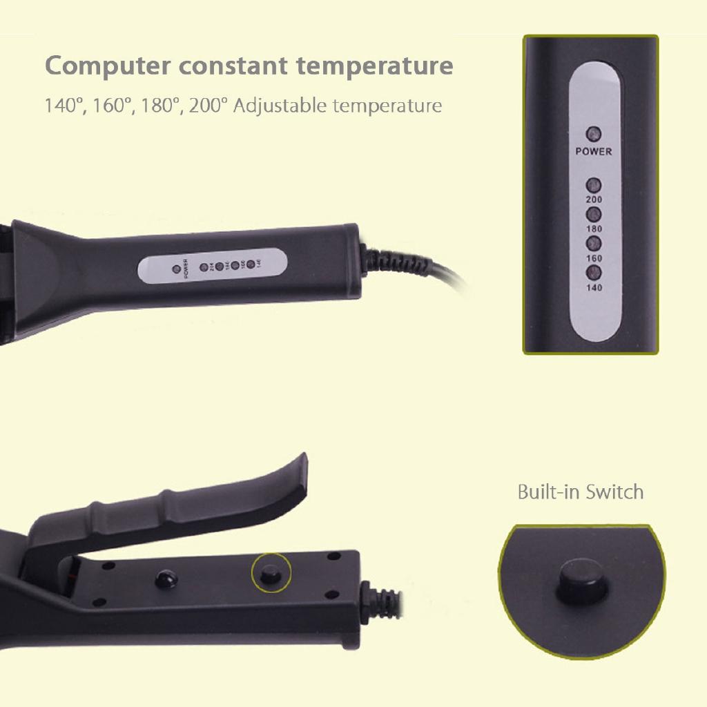 Парикмахерская Керамический Стайлер для Завивки Волна Выпрямитель Завивка Кукурузная Волна Сменные Щипцы для Завивки Гофре 220В~50Гц 4 в 1 50Вт