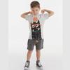 Denokids Bla Monster Boys Shorts Set