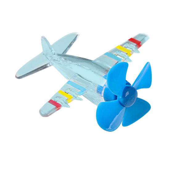 Заводной самолетик со светодиодными огнями, простая в установке ветряная машинка, украшение