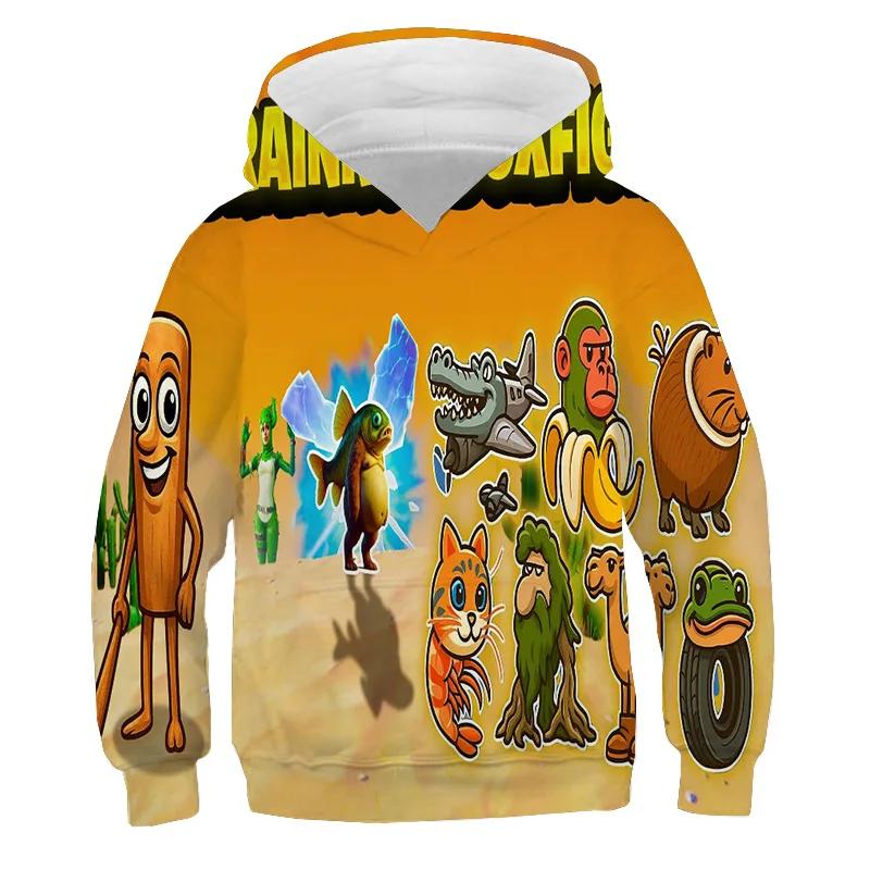 Italian Brainrot Shimpanzinni Bananini Fashion Hoodie Tralalero Tralala Sweatshirt Teen Hoodied Sports Kids Men Popular Hoodies