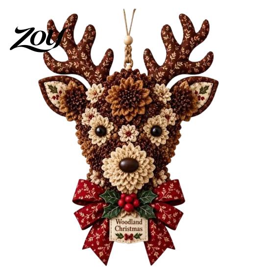No Sew Fabric Wreath Projects 3D Poke DIY Kit, Beginner-Friendly Christmas Holiday Making Creative Activities Art Door Hanging Craft Set for