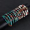 Ethnic Nature Stone Nepal Copper Beads Bracelet Women Men Vintage Tibetan Buddhist Mantra Hand Prayer Wheel Bracelets Zircon