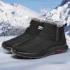 Winter Snow Boots Men New Slip-on Men's Casual Warm Shoes With Fur Comfortable Driving Footwear Waterproof Boots Light Moccasins