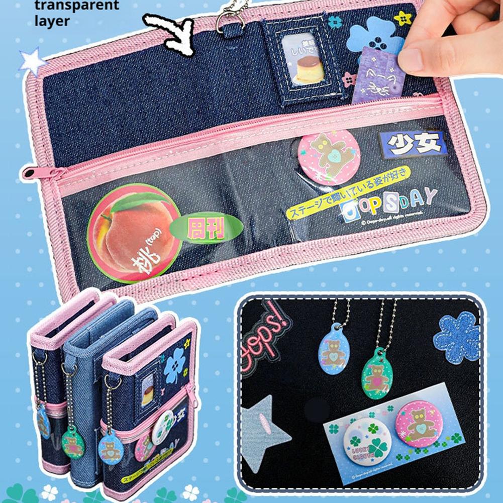 Ретро Джинсовая Обложка Блокнот M5 Ежедневник 2025 Сделай Сам Каваий Скрапбук На Кольцах Мини Тревел-планер Для Школьного Блокнота