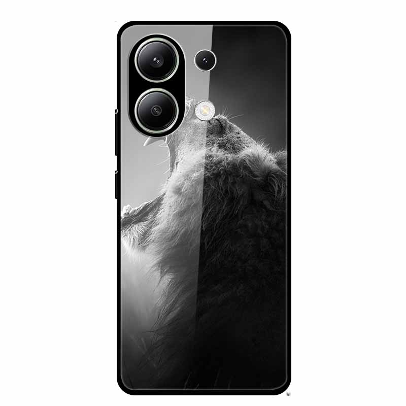 Стеклянный чехол для Xiaomi Redmi Note 13 Чехол Мягкий бампер Закаленное стекло Жесткая задняя крышка Для телефона Redmi Note 13 Pro Чехол Funda Coque