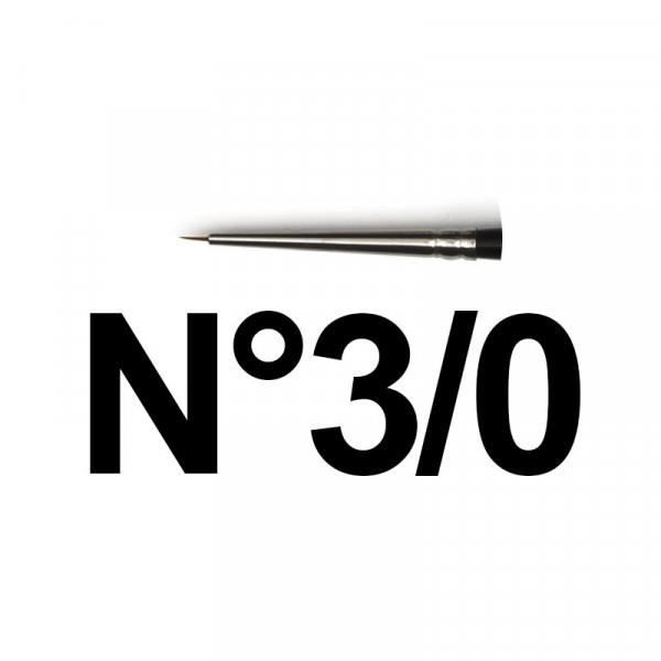 Круглая кисть - Raphaël - Kolinsky S - Серия 8404 - Точность - Соболь - №3/0