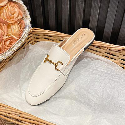 -A [] Коктейльная сумка с пряжкой в виде лошади Casey's, голова, шлепанцы Muller, женские полусабо, уличные сандалии