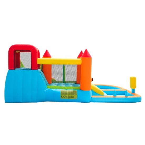 Outdoor Water Park Children Bouncy Castle Multifunctional with Inflatable Blower Double Slide Bouncing Castle