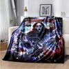 Horror Movie Character Blanket Scream Cartoon Blanket Jason Friday Blanket Halloween Flannel Blanket for Bedroom Livingroom Sofa