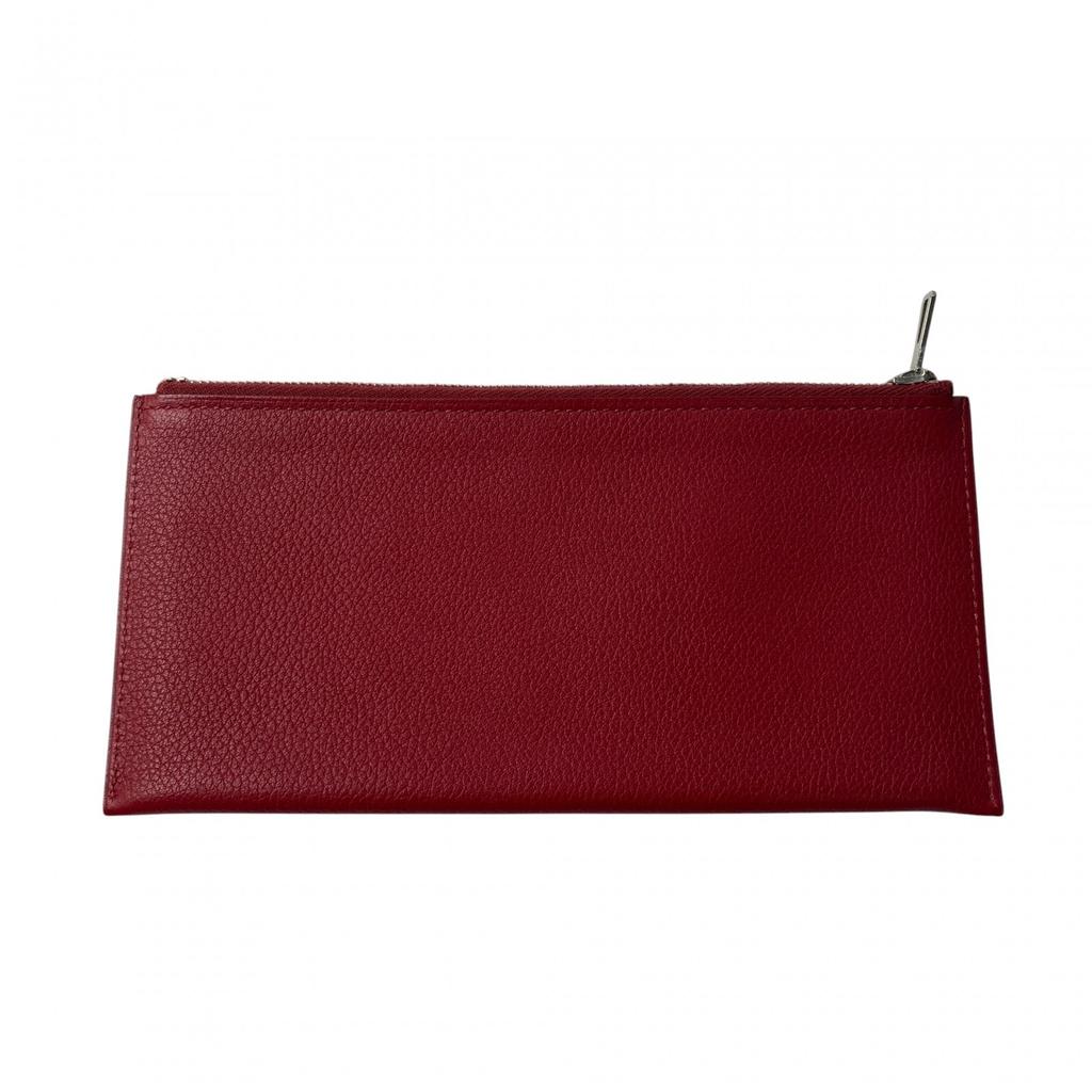 Подержанный кошелек HERMES Красная серия Evercolor Женский