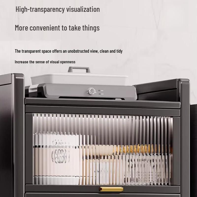 Многофункциональный узкий кухонный шкаф для хранения