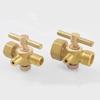 M14 M20 Metric Female To Mae x 10mm Hose Barb Brass Tee 3 Ways Petcock Tap Valve With Hanlde For Cooker Drainer
