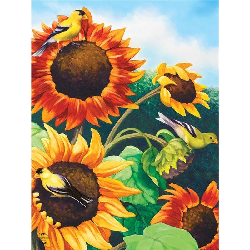 5d Diy Diamond Painting Full Round Mosaic Sunflowers Diamond Embroidery Flower Kit Handicraft Decoration For Home