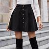 Women's Retro High-Waisted Corduroy Skirt - European and American INS Fashion
