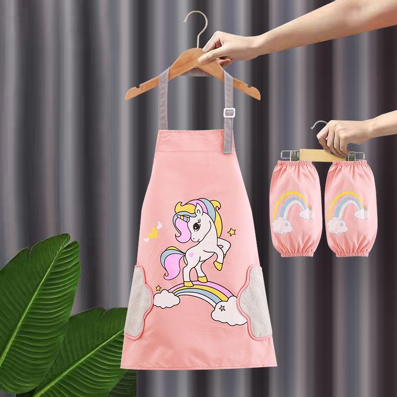 Водонепроницаемый фартук, детская одежда для рисования, ученики начальной школы в кухонных чехлах, защитная одежда для рисования для мужчин и женщин в детском саду.