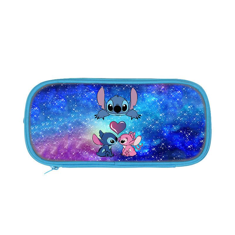 Stitch Double Compartment Gift Pencil Case With Spacious Storage For Children And Teens