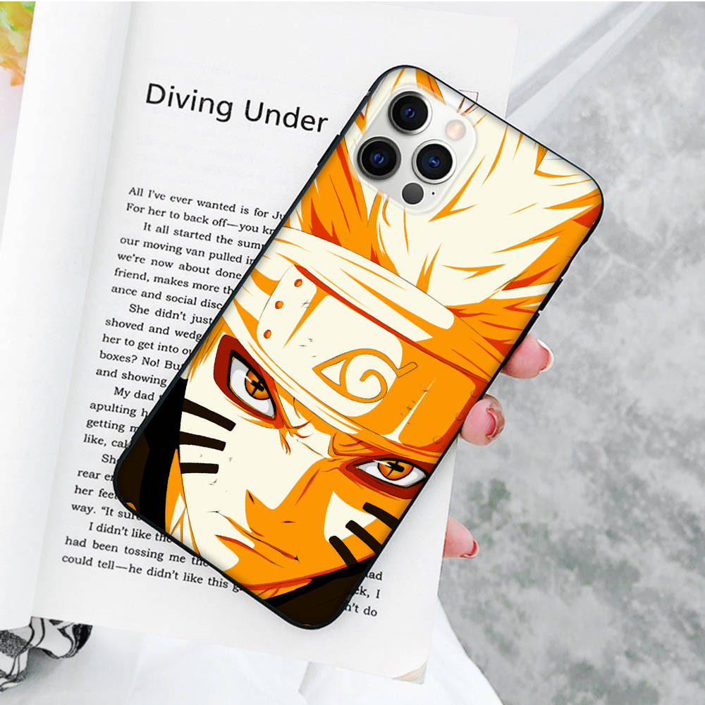 Чехол JW58 Naruto Black Sofe для Xiaomi Poco X6 X4 M5 M6 F5 F6 C65 C55 C50 C51 C40 Pro Redmi 14C A3X 13C 12C 11T 10A 9C Note 7 6 8A Plus