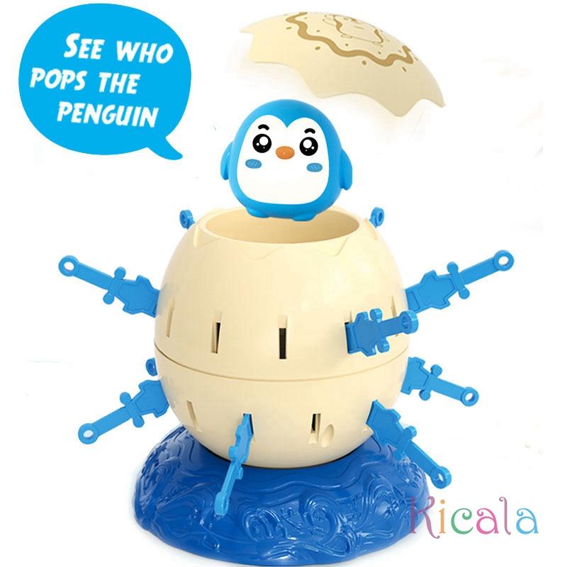 Игрушечные фигурки пингвинов для праздничной вечеринки, развивающие мышление детей, интерактивные игрушки в виде пиратских бочек.