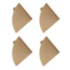 Ongwan Conical Coffee Filter Paper, Soft Texture, 100 Sheets, Easy to Use for Drip Coffee Makers (V02, Unbleached, 100 Sheets)