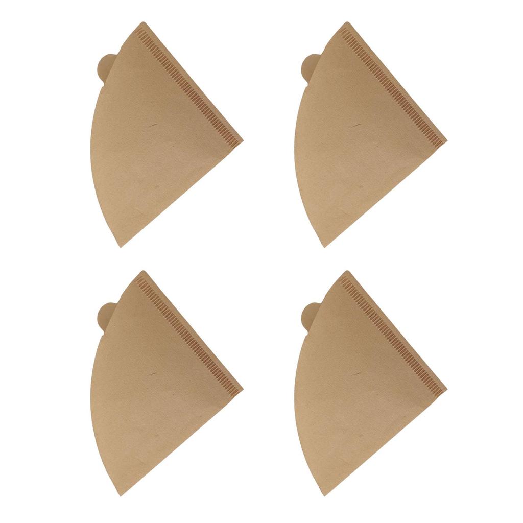 Ongwan Conical Coffee Filter Paper, Soft Texture, 100 Sheets, Easy to Use for Drip Coffee Makers (V02, Unbleached, 100 Sheets)
