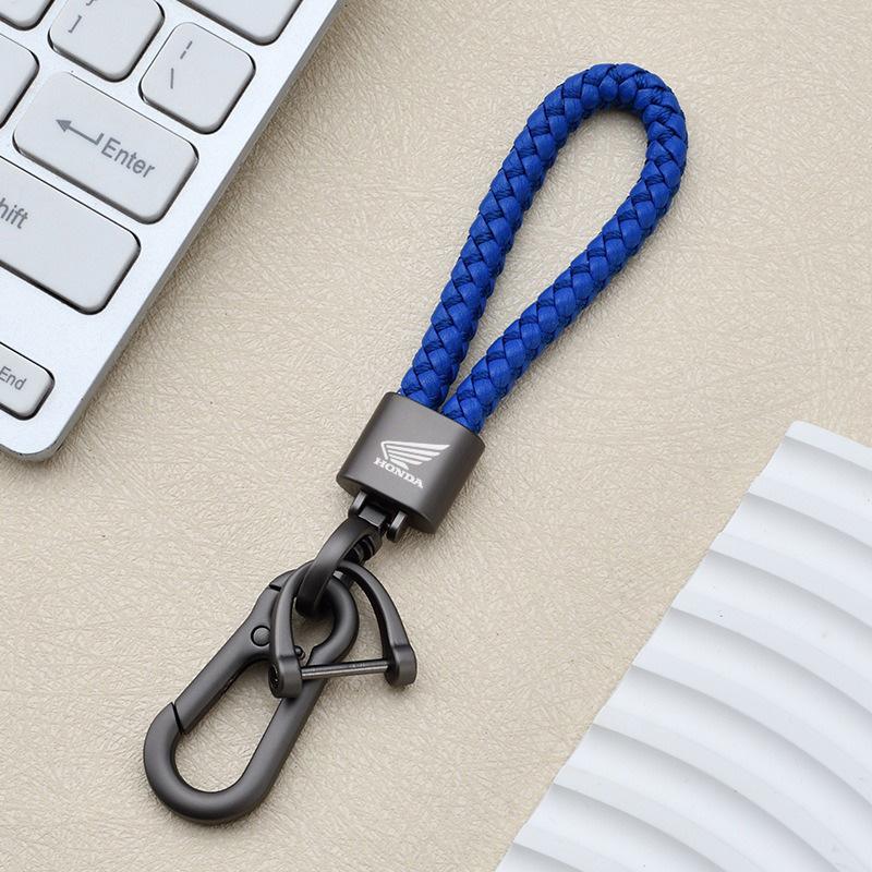 Braided Rope Car KeyRing Chain Keychain Anti-Lost Key Pendant For Honda CB400 CB 400 1992-2021 2020 CB 400SF Interior Accessorie TV7