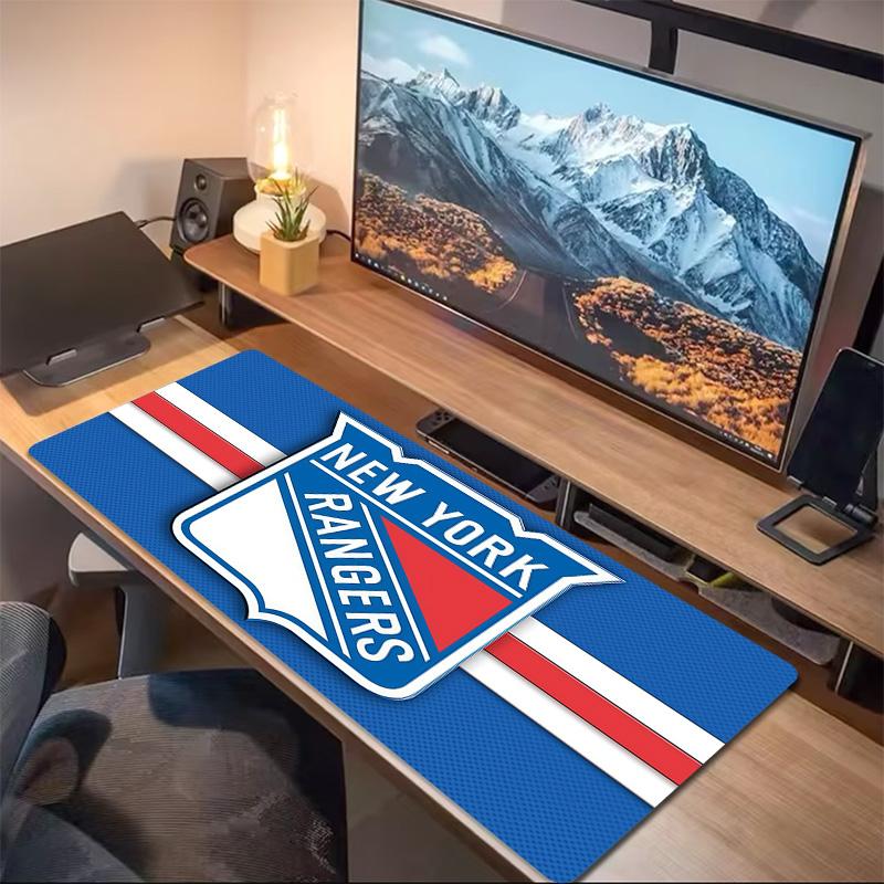 New York Rangers Print Cushion Non-slip Laptop Tablet Big Mousepad XXL Mat Mini PC Playmat With Lock edge