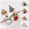 Clothes Accessories Christmas Brooch Badge Snowman Brooch Cute Enamel Rhinestone Brooches Daily