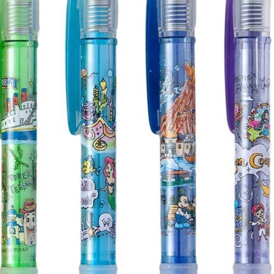 Tokyo Disney Resort Exclusive – Mickey & Friends Colored Mechanical Pencil, Hand-Drawn Style Park Map Design, Disney Stationery Souvenir