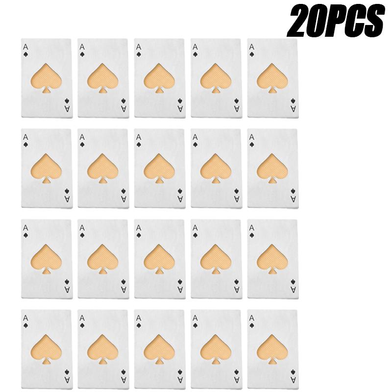 20 шт. игральная карта открывалка для бутылок пивная открывалка автоматическая открывалка для бутылок отель бары винный штопор кухонный бар консервный нож