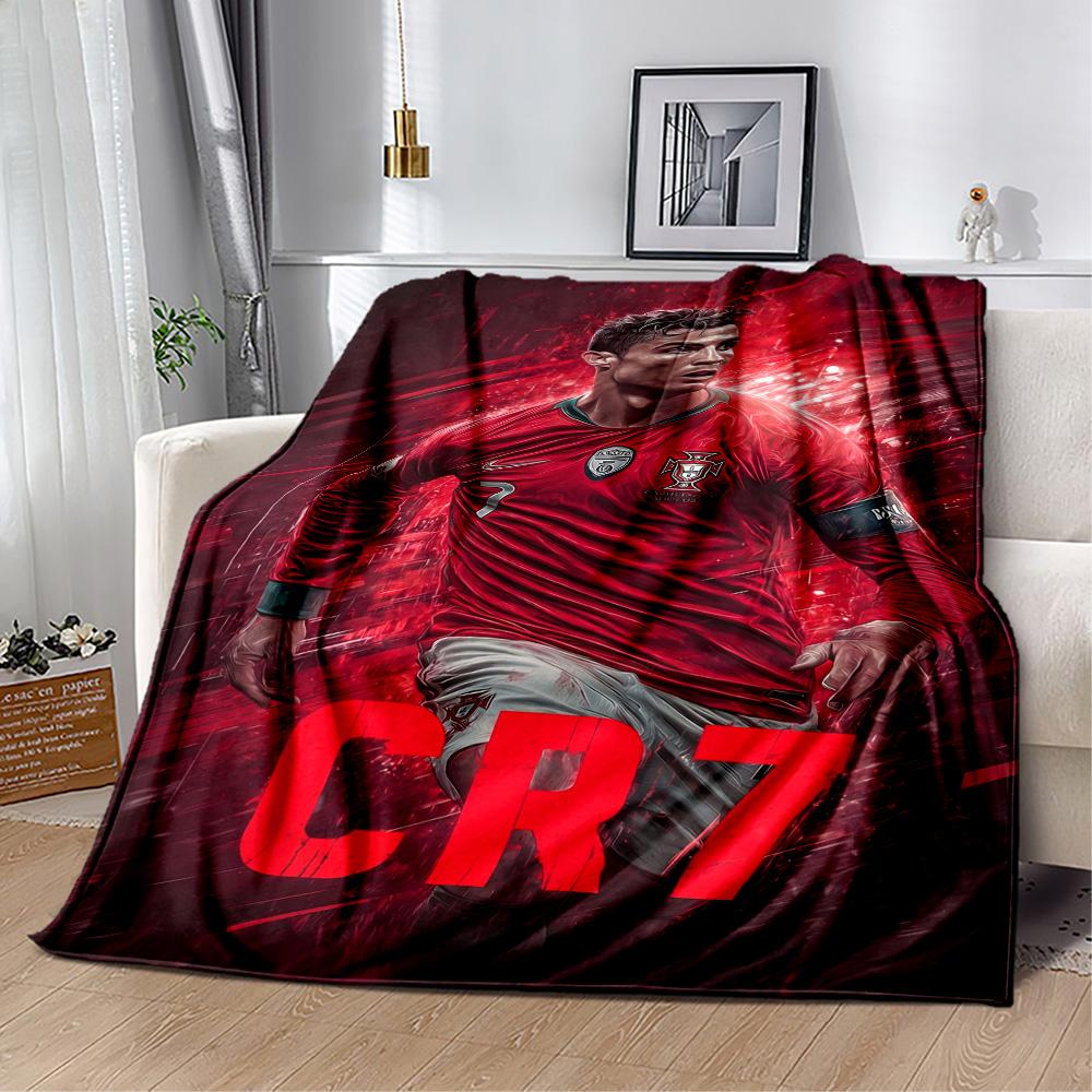 Real Madrid Player Blanket Ultra-Soft Great for Couch Livingroom Office for All Seasons Modern Unique Gift for Family and Friends Camping